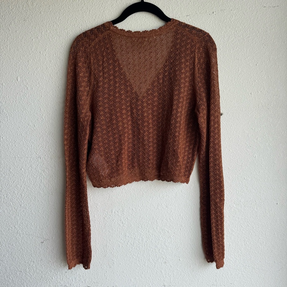 Boden Women's Rust-Brown Open Cardigan - Picture 11 of 11